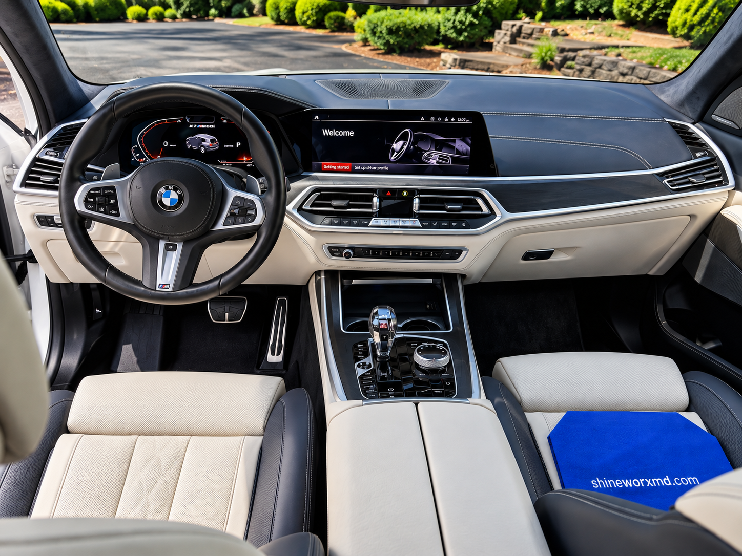 Clean luxury vehicle interior after professional interior detailing