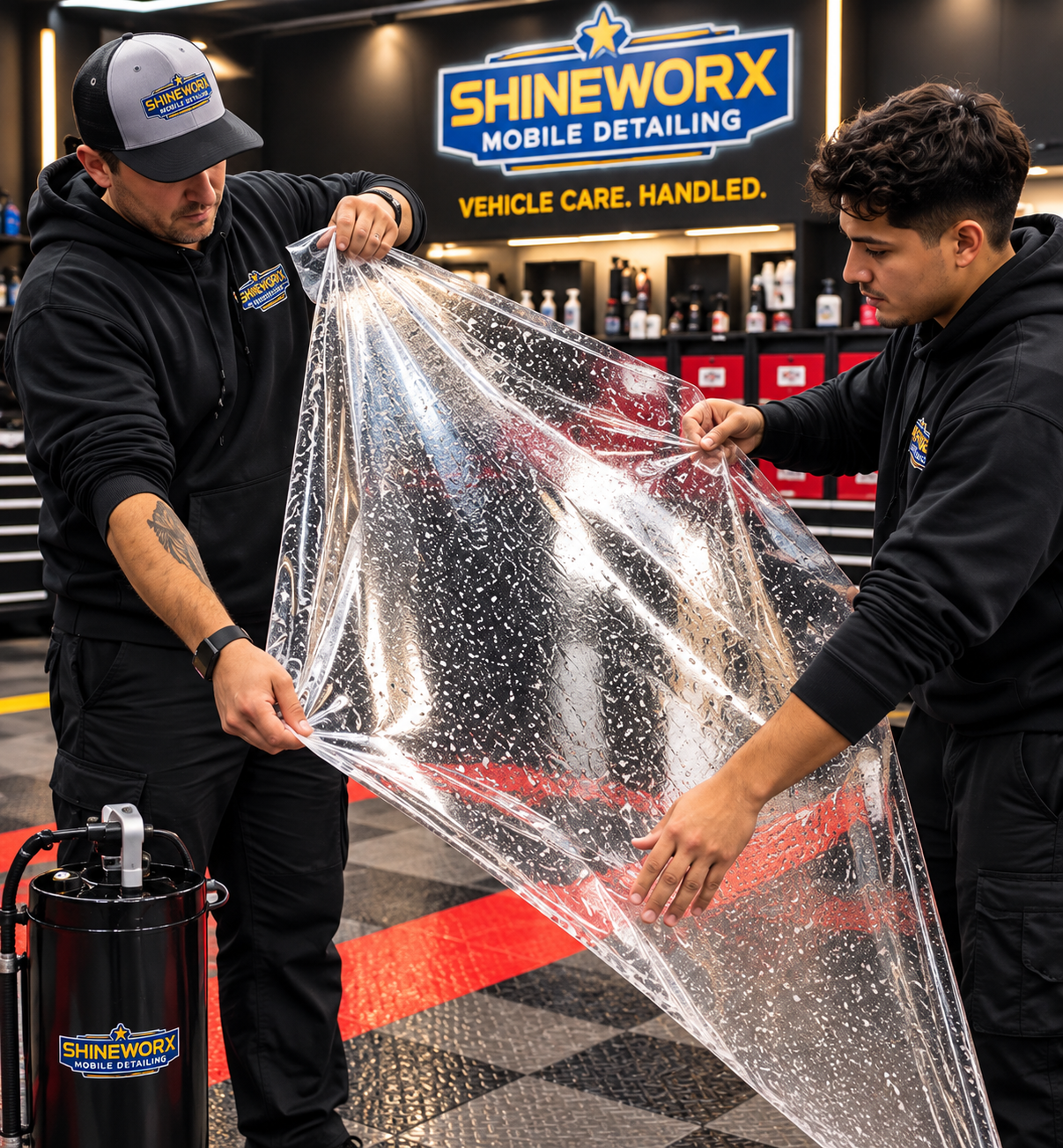 Shineworx Paint Protection Film installation work in Beaverton